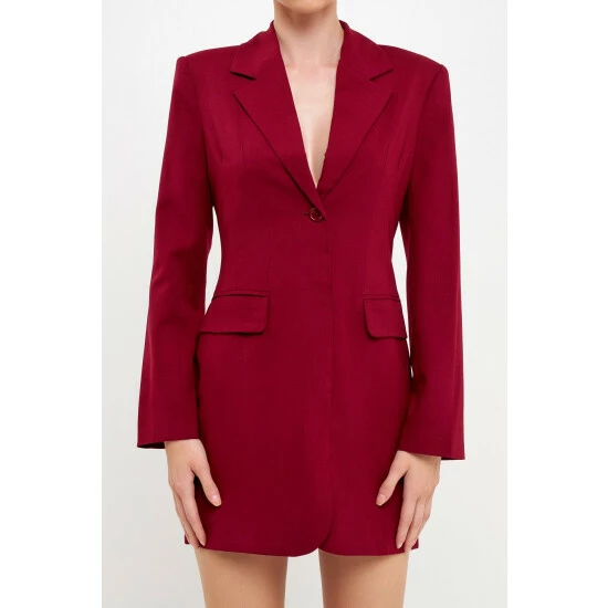 Endless Rose Collared Dress With Open Back Detail Dresses White - Image 6