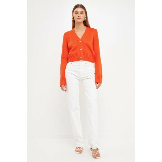 Endless Rose Jewelry Button Cardigan Sweatshirts & Sweaters Purple - Image 10