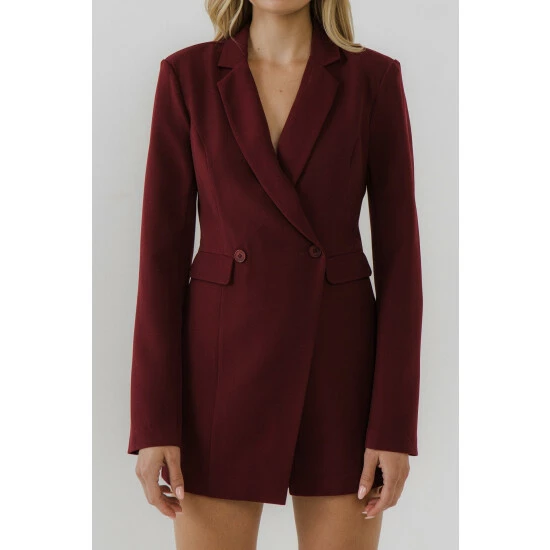 Endless Rose Blazer Romper Jumpsuits & Rompers Black - Image 6