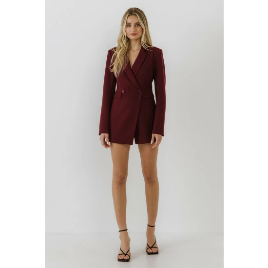 Endless Rose Blazer Romper Jumpsuits & Rompers Black - Image 7