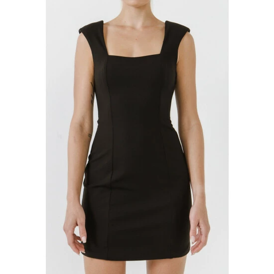 Endless Rose Fitted Dress Dresses Black - Image 5