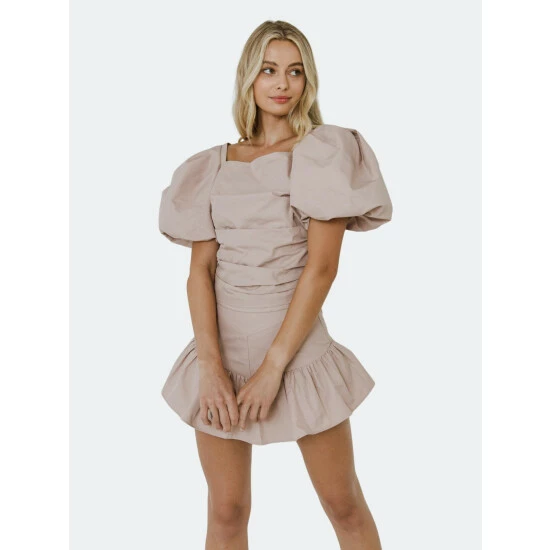 Endless Rose Ruffled Skort Skirts Dusty Pink