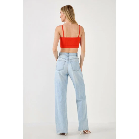 Endless Rose Knitted Bralette Top Tops Beige - Image 7