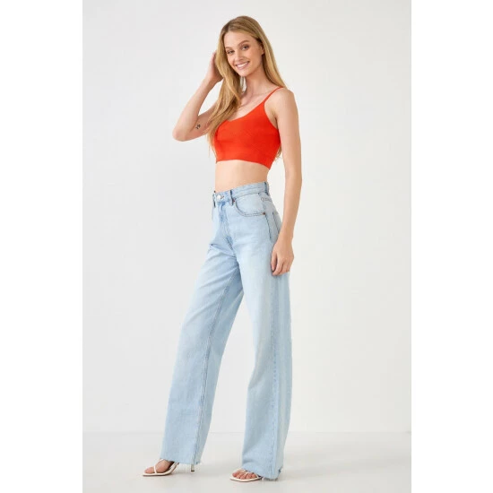 Endless Rose Knitted Bralette Top Tops Beige - Image 8