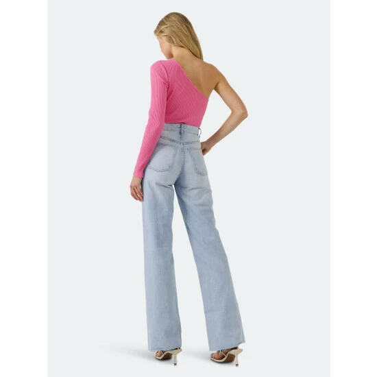 Endless Rose One Shoulder Bodysuit Jumpsuits & Rompers Pink - Image 4