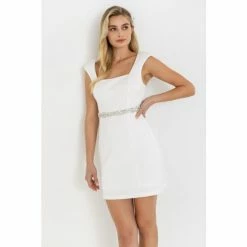 Endless Rose Cap Sleeve Knit Dress Dresses White