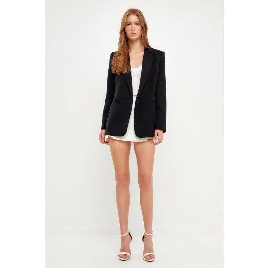 Endless Rose Single Breasted Blazer Coats, Jackets & Blazers Berry Violet - Image 10