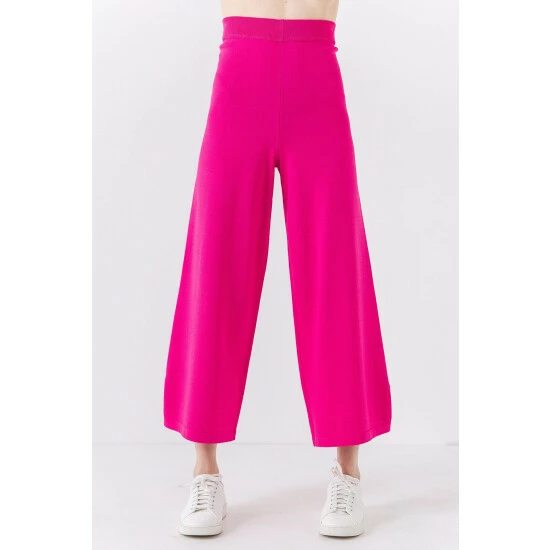 Endless Rose Lounge Wear Knit Pants Magenta