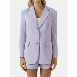 Endless Rose Everyday Blazer Coats, Jackets & Blazers Lilac -Endless Rose Shop unnamed file 1959