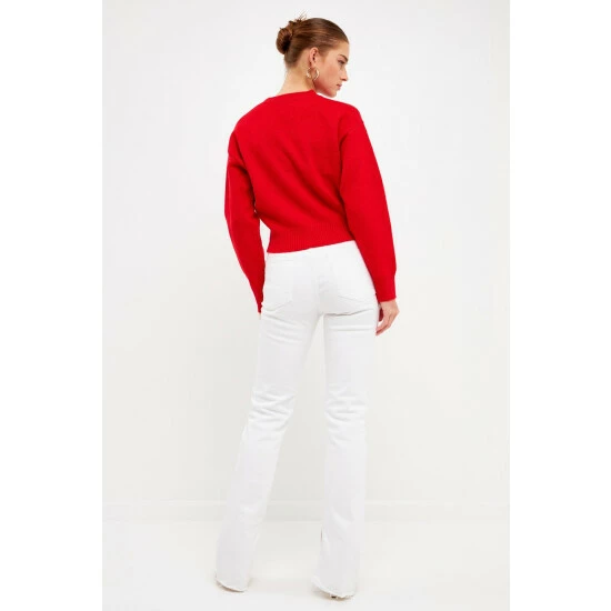 Endless Rose Love Chenille Embroidered Plush Sweater Sweatshirts & Sweaters - Image 5