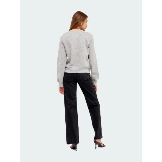 Endless Rose Excuse My French Sweatshirt Sweatshirts & Sweaters Heather Grey - Image 2