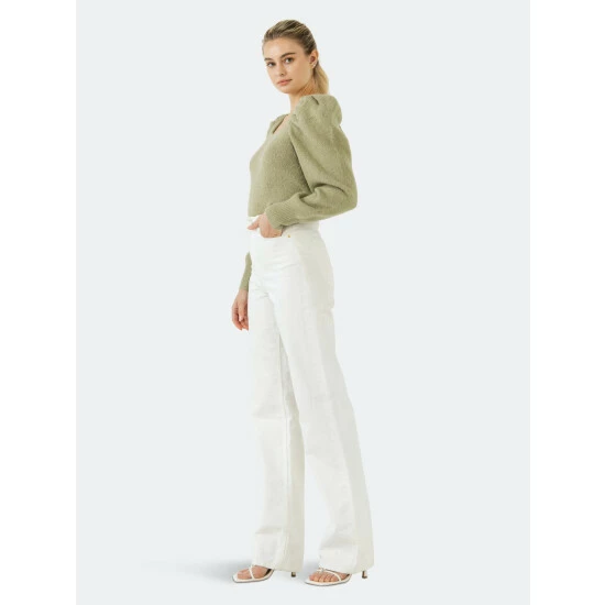 Endless Rose Puff Sleeve Sweater Sweatshirts & Sweaters Dusty Pink - Image 3