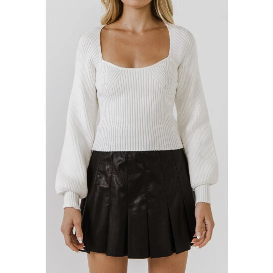 Endless Rose Knitted Top Tops Black - Image 2