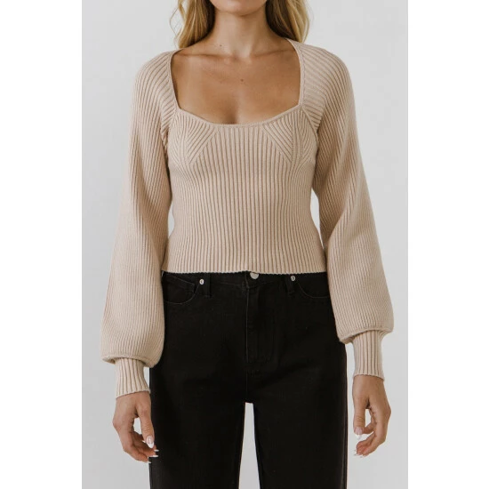 Endless Rose Knitted Top Tops Black - Image 5