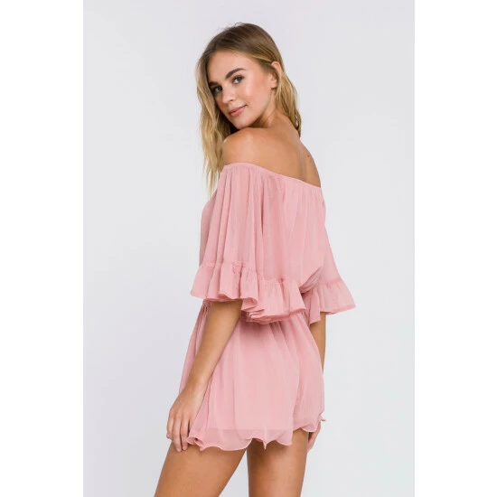 Endless Rose Ruffled Sleeve Romper Jumpsuits & Rompers Yellow - Image 10