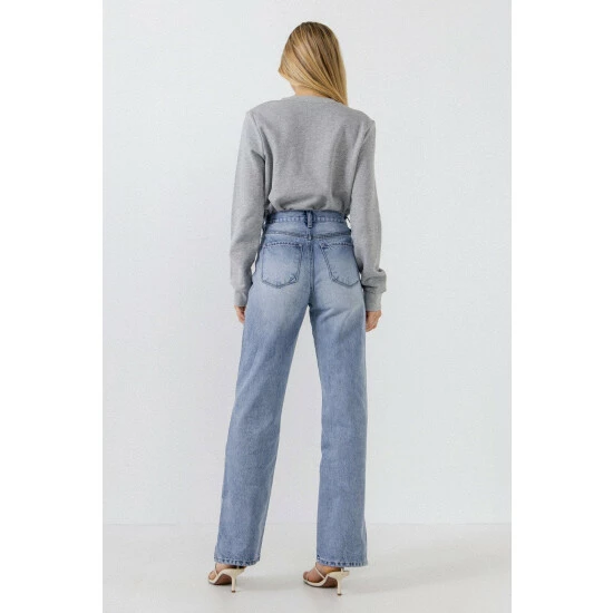 Endless Rose Sequins & Beads Letter Sweatshirt Sweatshirts & Sweaters Emerald - Image 4