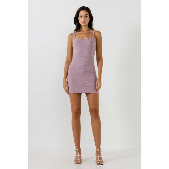 Endless Rose Knit Mini Dress Dresses Brown - Image 10