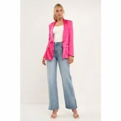 Endless Rose The Satin Blazer Coats, Jackets & Blazers Purple