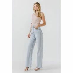 Endless Rose Puff Sleeve One Shoulder Top Tops Dusty Pink -Endless Rose Shop unnamed file 2614