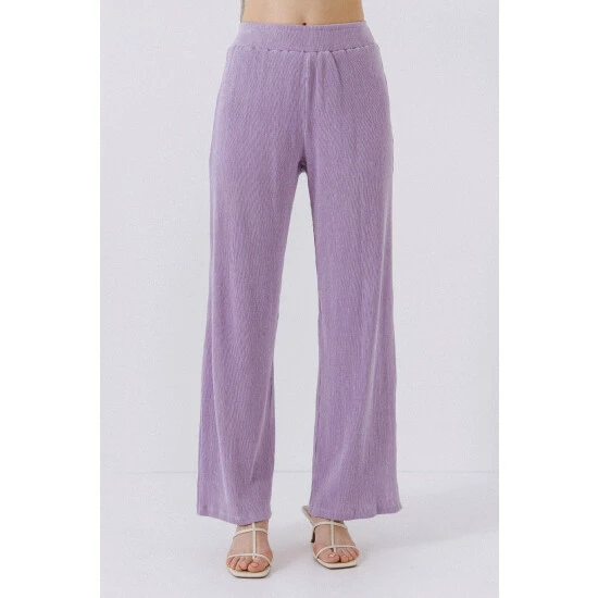 Endless Rose Pleated Pants Purple - Image 2