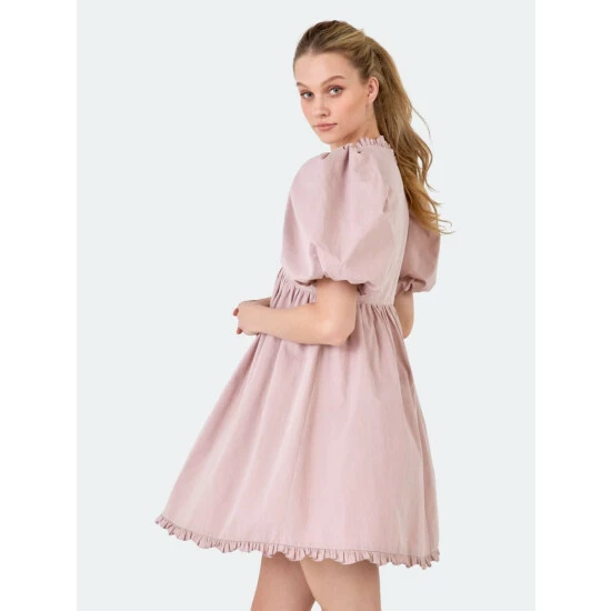 Endless Rose Ruffle Detail Mini Dress Dresses White