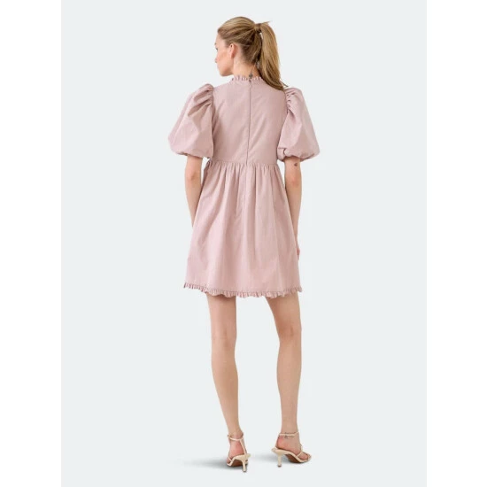 Endless Rose Ruffle Detail Mini Dress Dresses White - Image 4