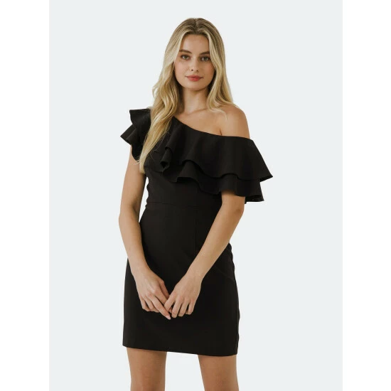 Endless Rose One Shoulder Mini Dress Dresses Lilac