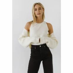 Endless Rose Knit Set Sweatshirts & Sweaters Black