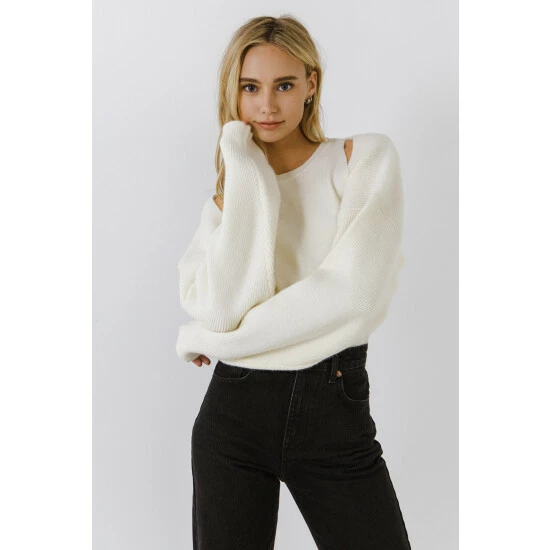 Endless Rose Knit Set Sweatshirts & Sweaters Black - Image 2