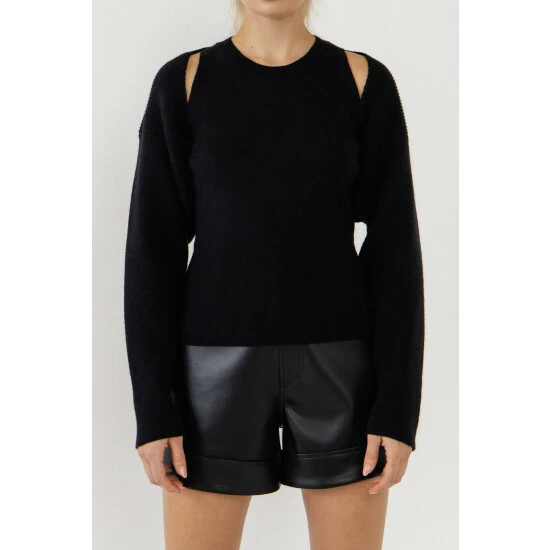 Endless Rose Knit Set Sweatshirts & Sweaters Black - Image 9