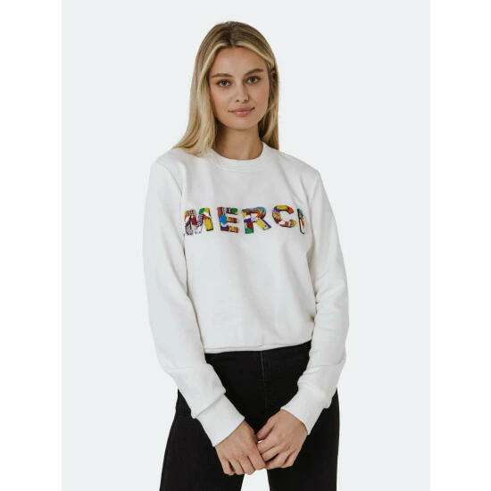 Endless Rose Lettering Beads Sweatshirt Sweatshirts & Sweaters Black