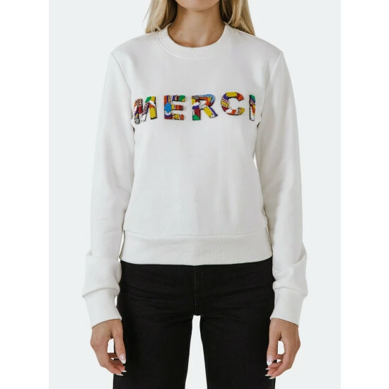 Endless Rose Lettering Beads Sweatshirt Sweatshirts & Sweaters Black - Image 2