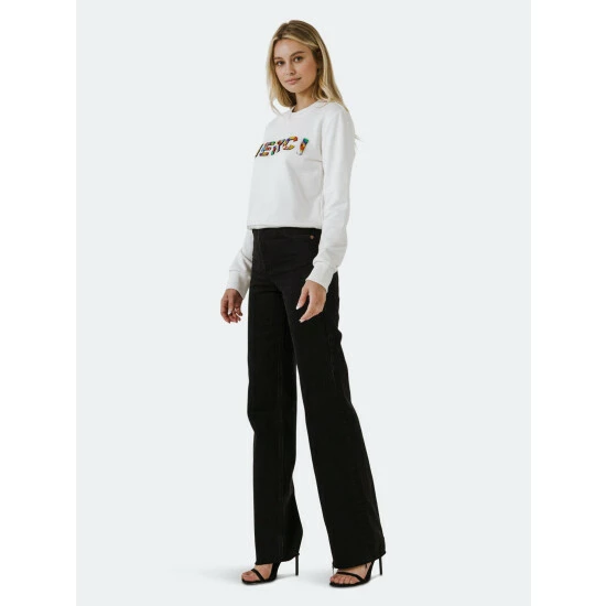 Endless Rose Lettering Beads Sweatshirt Sweatshirts & Sweaters Black - Image 4