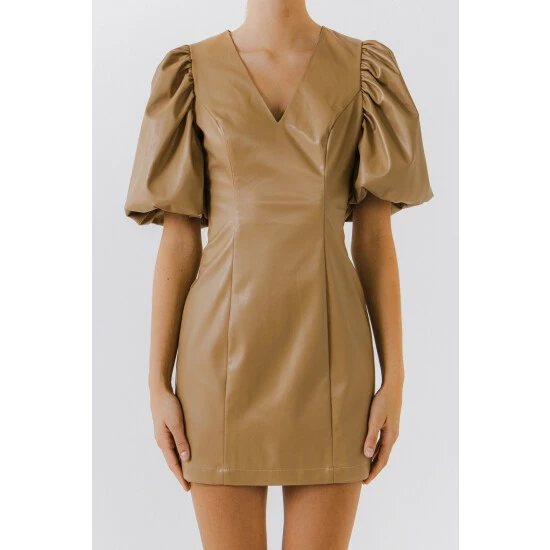 Endless Rose Pu Fitted Mini Dress Dresses Black 5 Endless Rose Pu Fitted Mini Dress Dresses Black - Image 5