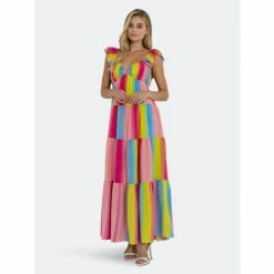 Endless Rose Ombre Stripe Maxi Dress Dresses Multi