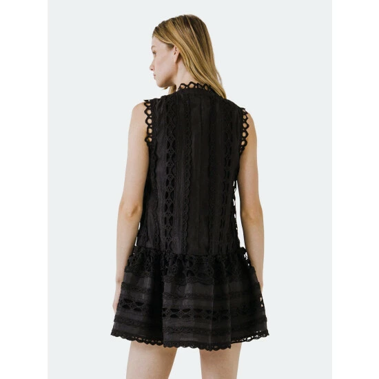 Endless Rose Lace Mini Dress Dresses Blue 3 Endless Rose Lace Mini Dress Dresses Blue - Image 3