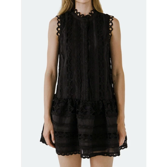 Endless Rose Lace Mini Dress Dresses Blue 5 Endless Rose Lace Mini Dress Dresses Blue - Image 5