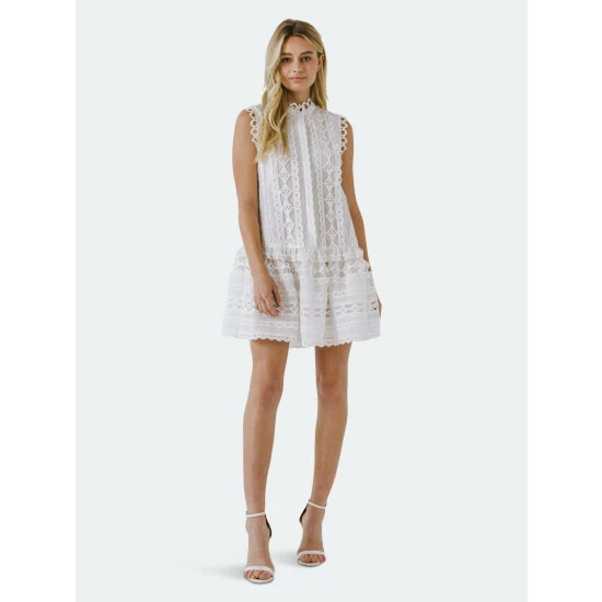 Endless Rose Lace Mini Dress Dresses Blue 6 Endless Rose Lace Mini Dress Dresses Blue - Image 6