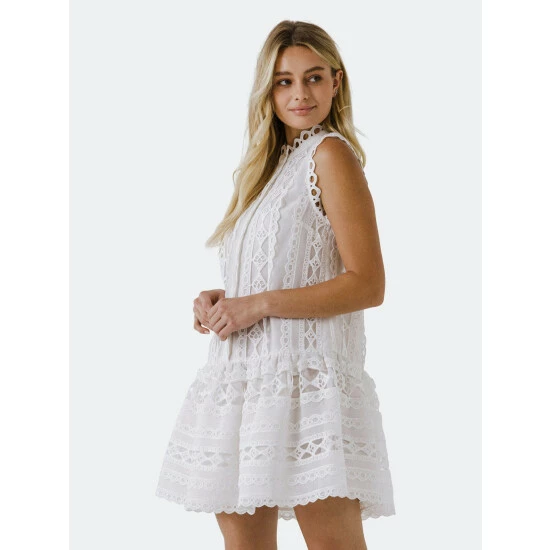 Endless Rose Lace Mini Dress Dresses Blue 8 Endless Rose Lace Mini Dress Dresses Blue - Image 8