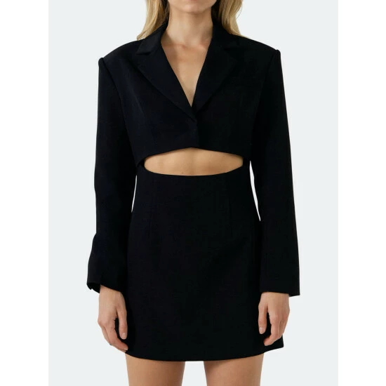 Endless Rose Mini Blazer Dress Dresses Black - Image 3