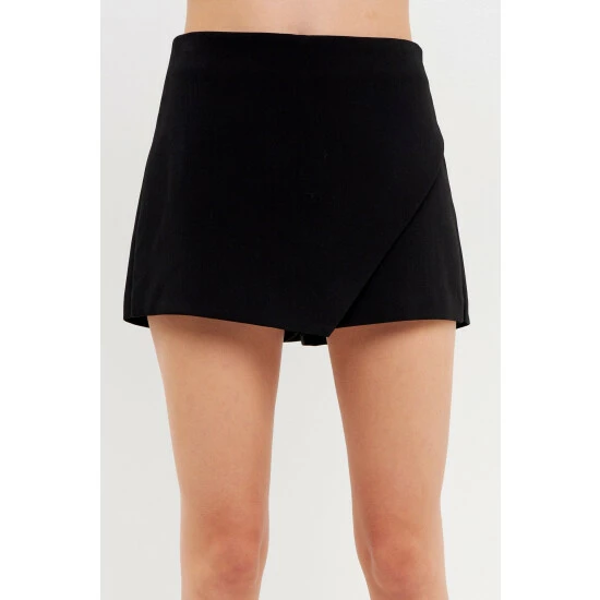 Endless Rose Single Wrap Skort Skirts Purple - Image 5