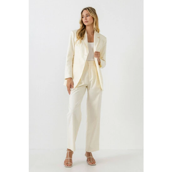 Endless Rose Oversized Blazer Coats, Jackets & Blazers Ivory - Image 2