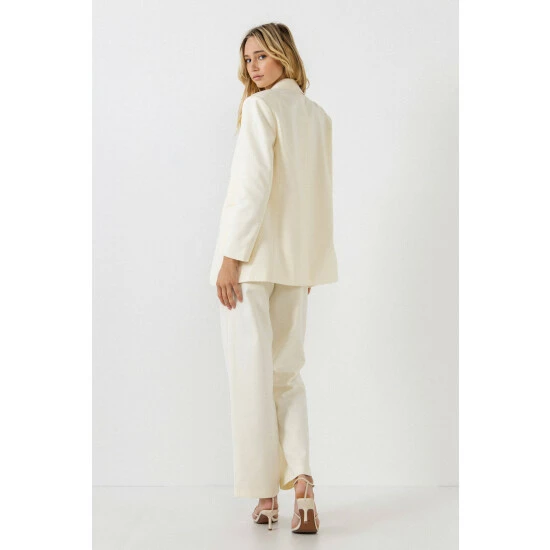 Endless Rose Oversized Blazer Coats, Jackets & Blazers Ivory - Image 4