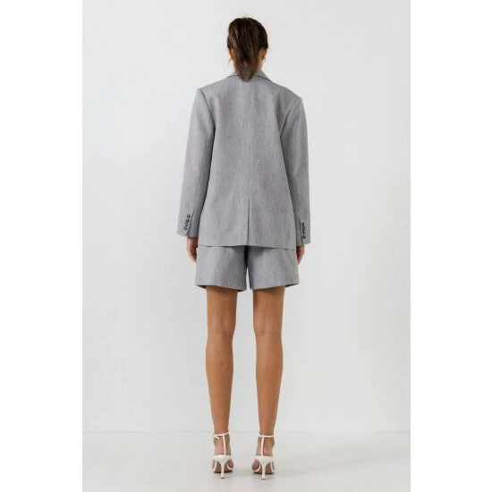 Endless Rose Single Breasted Blazer Coats, Jackets & Blazers Grey - Image 4