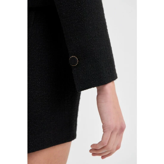 Endless Rose Cropped Tweed Blazer Coats, Jackets & Blazers White - Image 5