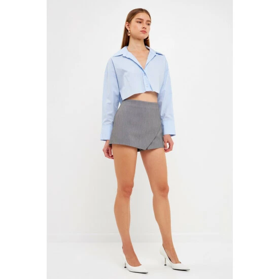 Endless Rose Single Wrap Skort Skirts Purple - Image 7