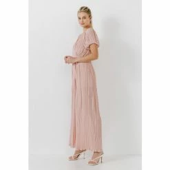 Endless Rose Pleated Surplice Jumpsuit Jumpsuits & Rompers Dusty Pink -Endless Rose Shop unnamed file 3372