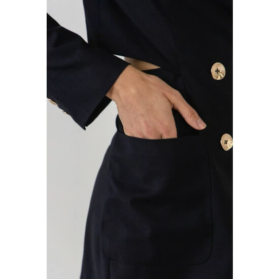 Endless Rose Open Back Blazer Romper Jumpsuits & Rompers Black 3 Endless Rose Open Back Blazer Romper Jumpsuits & Rompers Black - Image 3