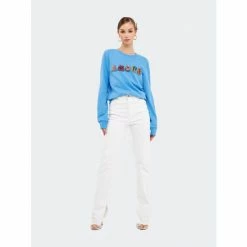 Endless Rose Lettering Multi Beads Sweatshirt Sweatshirts & Sweaters Blue