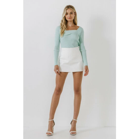 Endless Rose Cross Wrap Fine Knit Sweater Sweatshirts & Sweaters Pink - Image 6